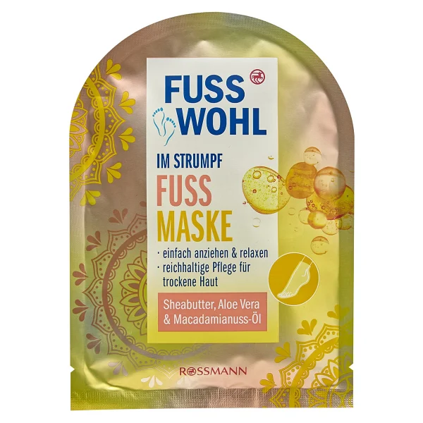 Fusswohl Ayak Bakım Maskesi Shea Yağı-Macadamia Fındık Yağı-Aloe Vera 1 Adet - Görsel 2