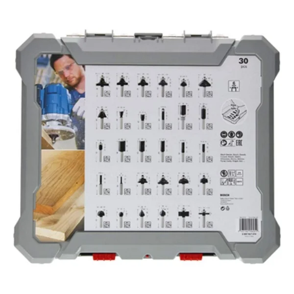 Bosch 2607017474 30 Parça 6 Mm Şaft Pro Karışık Freze Seti - Görsel 2
