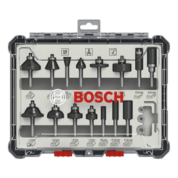 Bosch 2607017471 15 Parça 6 Mm Pro Karışık Freze Seti - Görsel 8