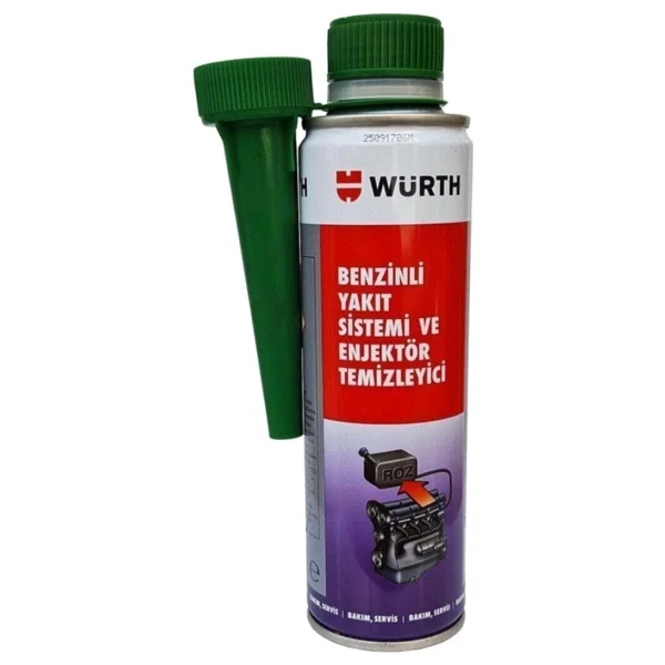 Würth 2'li X 300ml Würth Benzinli Yakıt Sistem Enjektör Ve Temızleyıcı+32ml Konsantre Cam Temizleme Sabunu - Görsel 2