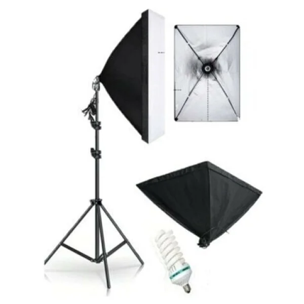 Soligor Softbox Sabit Işık 50X70CM Lambalı - Görsel 2