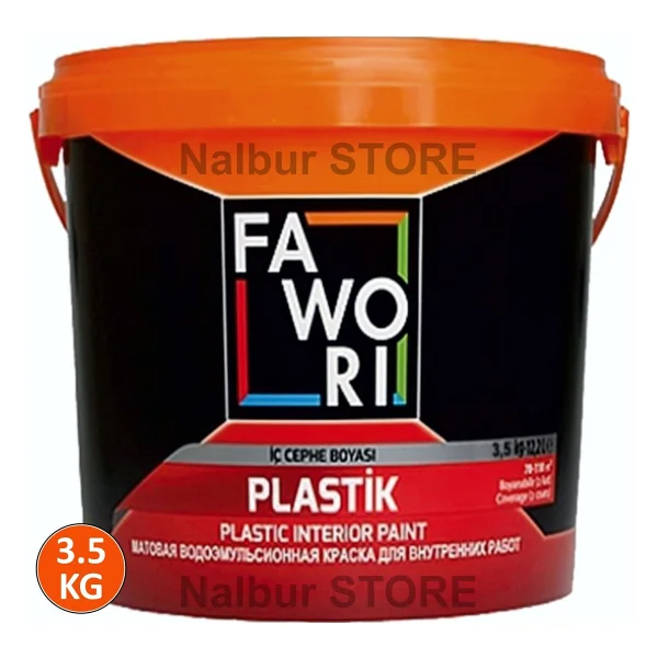 Fawori Iç Cephe Duvar Boyası Fawori Boya Su Bazlı 3.5 Kg Mat Ve Aki - Görsel 7
