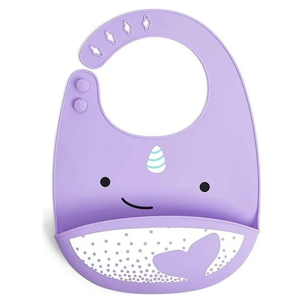 Skip Hop Zoo Silikon Önlük Narwhal - Görsel 5