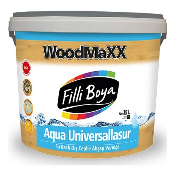 Filli Boya Universallasur Aqua 2.5 Lt Su Bazlı Dış Cephe Ahşap Verniği - Görsel 10