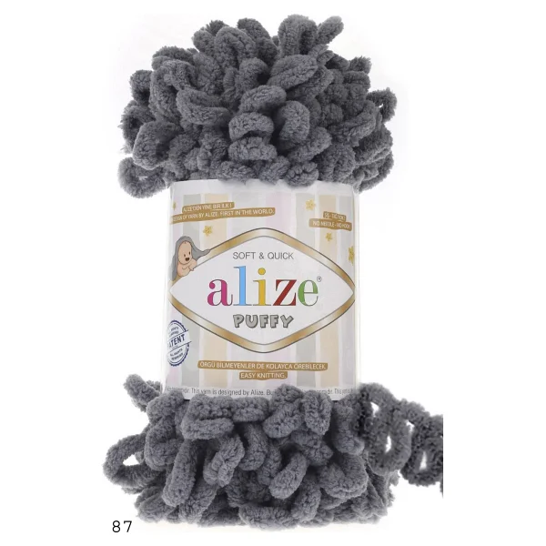 Alize Puffy 1060 Siyah 5li Paket - Görsel 4