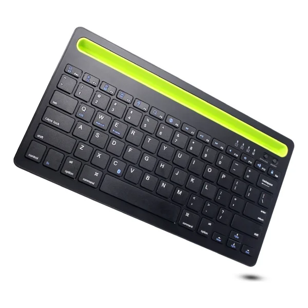 Cloody Siyah Bluetooth Ultra Ince+Şarjlı Mac/Win/Android/Ios Uyumlu Tablet Standlı Kablosuz Klavye - Görsel 5
