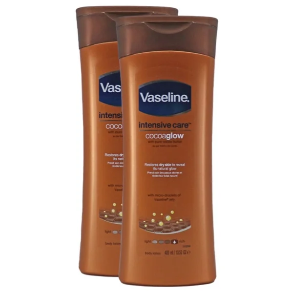Vaseline Kakao Işıltısı 400 Ml 2 Adet Vücut Losyonu - Görsel 2