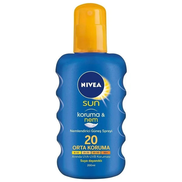 Nivea Koruma & Nem 200 Ml 20 Faktör Güneş Spreyi - Görsel 2