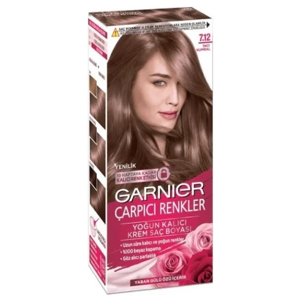 Garnier Çarpıcı Renkler 7.12 İnci Kumral Saç Boyası - Görsel 2