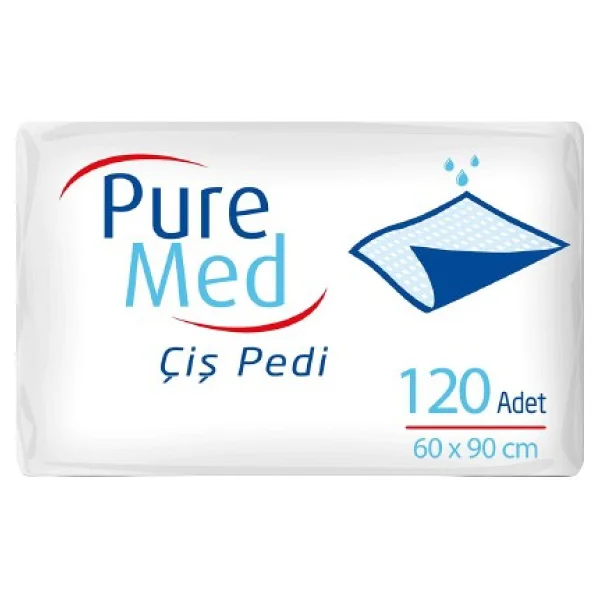 Pure Med Kedi Köpek Çiş Pedi 60 X 90 Cm 120 Adet Kaymaz Taban İle Güvenli Kullanım Amaçlı - Görsel 4