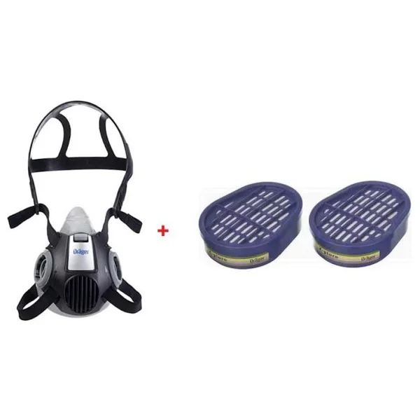 Drager Xplore 3300 Yarım Yüz Maskesi + 6738816 Abek Filtre - Görsel 5