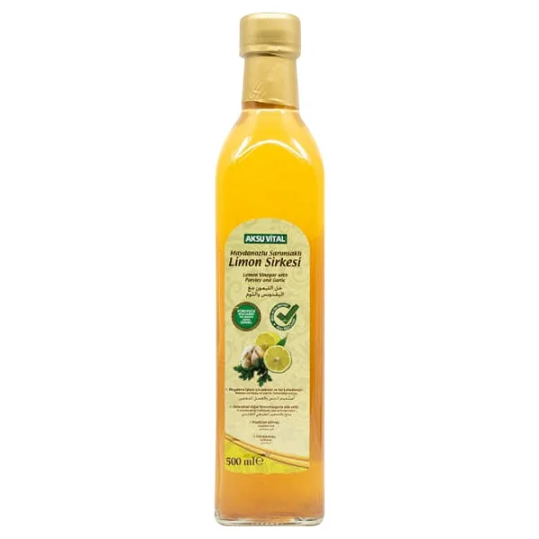 Aksu Vital 500 Ml Maydanozlu Sarımsaklı Limon Sirkesi - Görsel 2