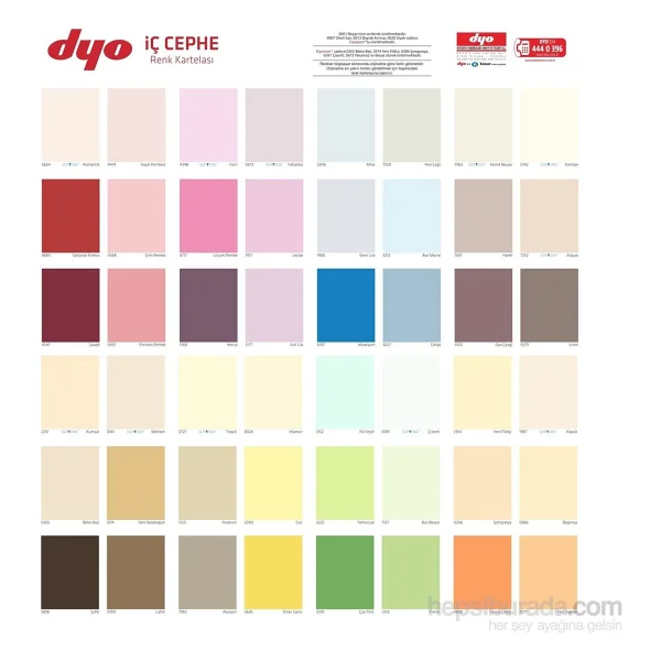 Dyo Dyoplast 2.5 Lt Plastik İç Cephe Boyası - Siyah - Görsel 4