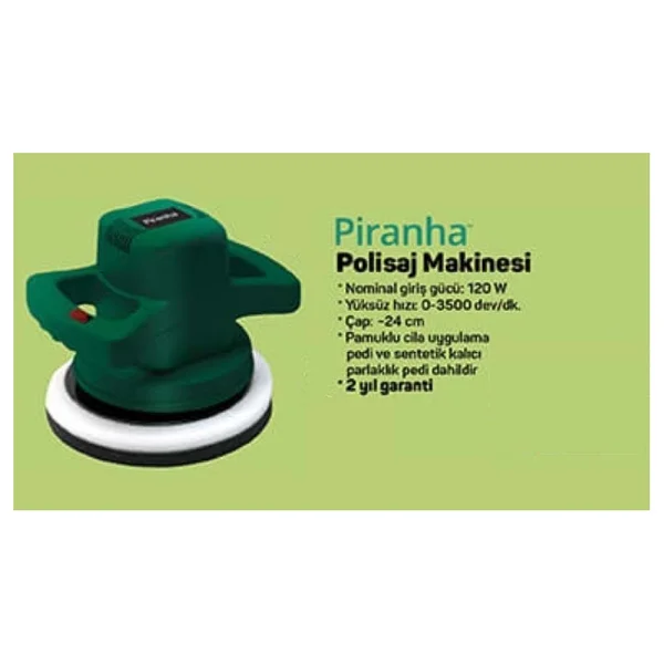 Piranha Pp8510 120 W Polisaj Makinesi - Görsel 2