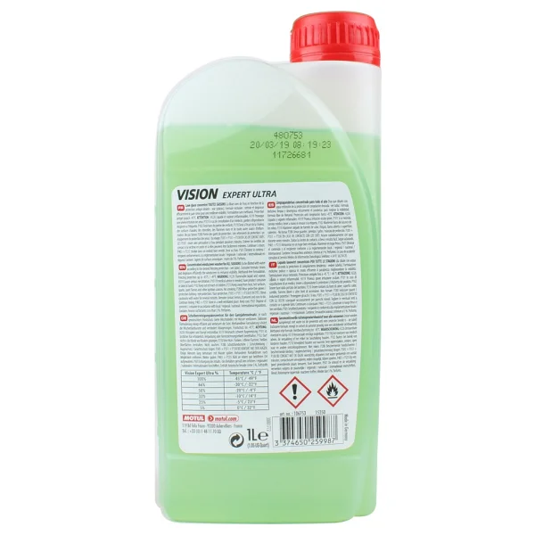 Motul Vision Expert Ultra 1 Lt Antifrizli Oto Cam Suyu - Görsel 2