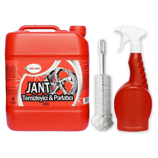 Uniland Jant Temizleyici Ve Parlatıcı 5 Kg + Sprey + Fırça - Görsel 3
