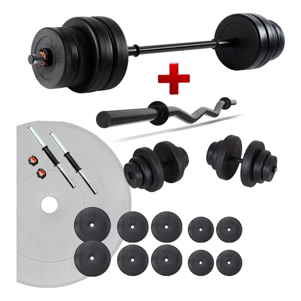 Ecg Spor 58 Kg Z Bar Halter Ve Dambıl Seti - Görsel 3