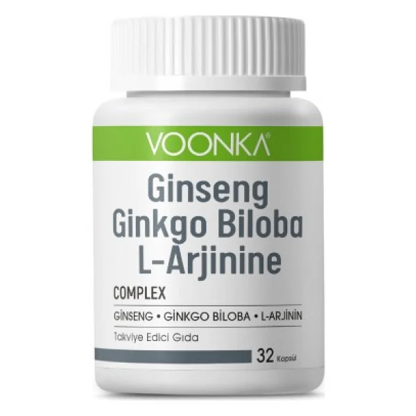 Voonka Ginseng Ginkgo Biloba L-Arginine 32 Kapsül - Görsel 5