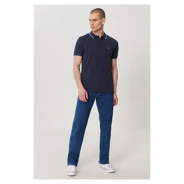 Wrangler Texas Straight Fit Normal Bel Denim Esnek Jean Kot Pantolon - 42 / 32 - Lacivert - Görsel 9