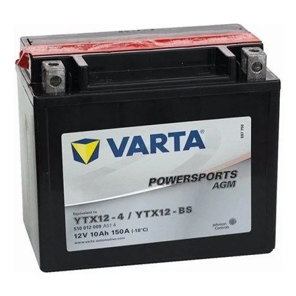 Varta Powersports Agm Ytx12-Bs 12 V 10 Ah Motosiklet Aküsü - Görsel 2