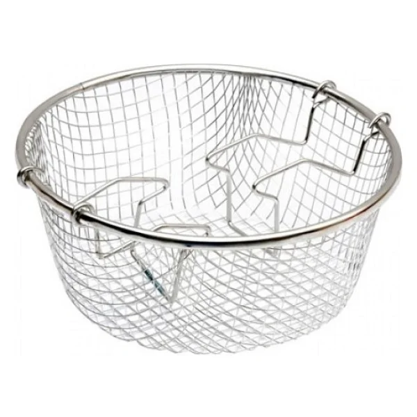 New And Single Krom Paslanmaz Cips Kızartma Teli Hareketli 22 Cm - Görsel 2