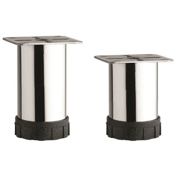 Tuğra Ayarlanabilir Pingolu Krom Mobilya Dolap Ayağı Metal 4'lü 15 Cm - 4 Adet - Görsel 5