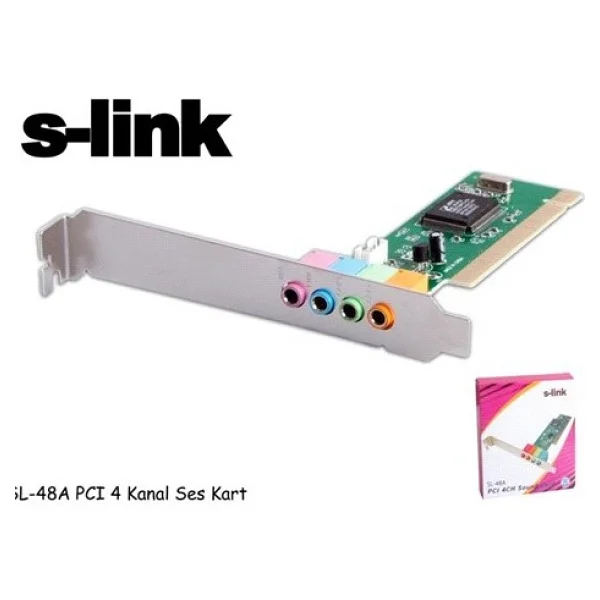 S-Link Sl-48a 4 Kanal Pci Ses Kartı - Görsel 3