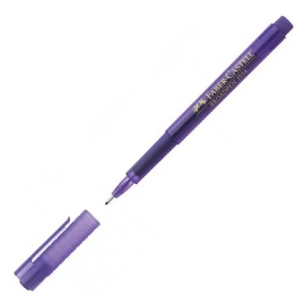 Faber-Castell 1554 Broadpen Mor Keçeli Kalem - Görsel 4