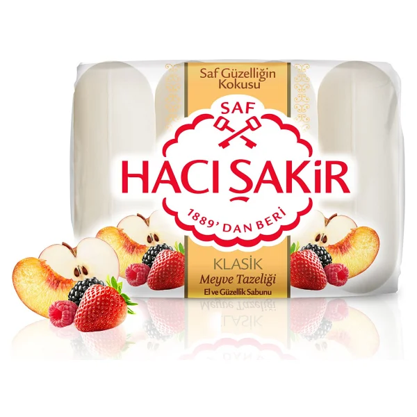 Hacı Şakir Klasik Meyve Tazeliği 4x70 Gr El Ve Güzellik Sabunu - Görsel 2