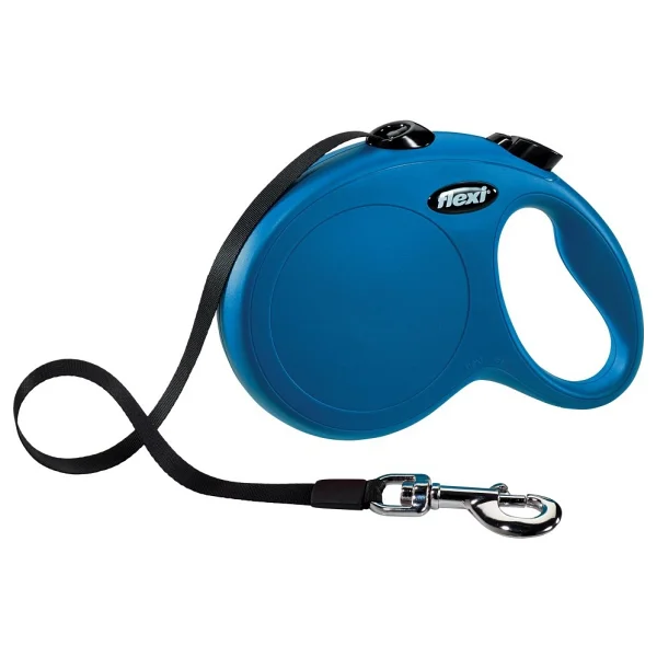 Flexi New Classic 5 m Şerit Large Mavi Otomatik Köpek Tasması - Görsel 8