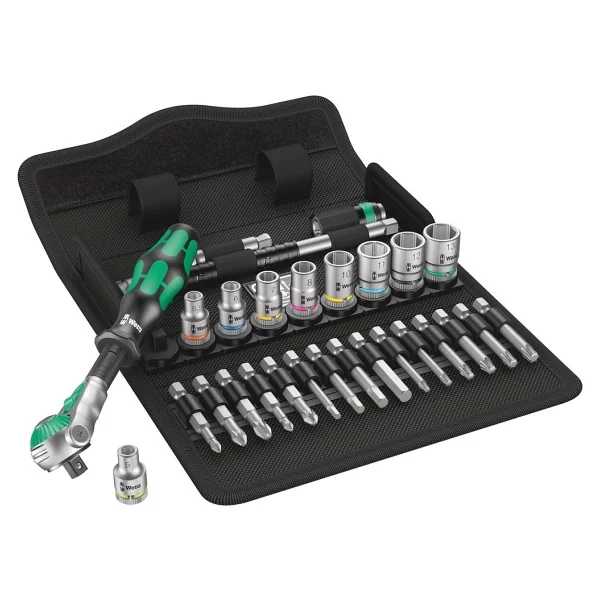 Wera 8100 05004016001 1/4" 28 Parça Cırcırlı Lokma Takımı - Görsel 9