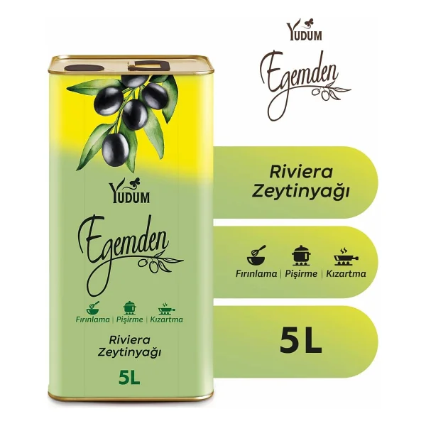 Yudum Egemden Riviera Zeytinyağı 5 Lt - Görsel 2