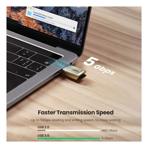 Ugreen Premium Type-C To Tf Micro Sd Kart Okuyucu - Görsel 3
