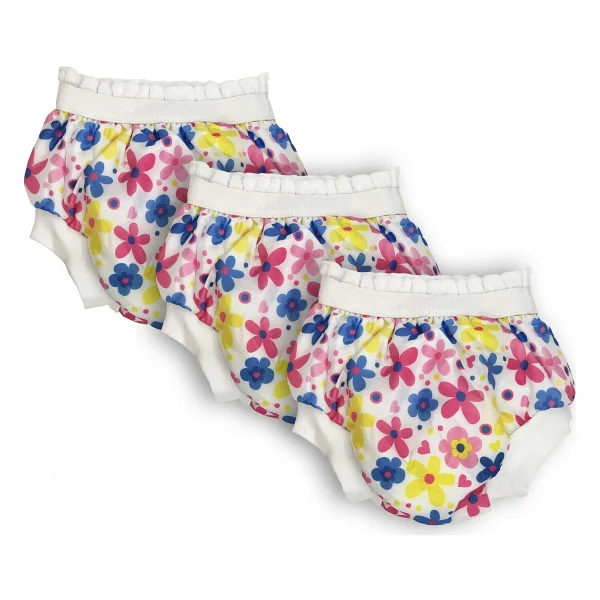 Sema Baby Flowers Desenli 3'lü No:1 10-15 Kg Lüks Alıştırma Külodu - Görsel 8