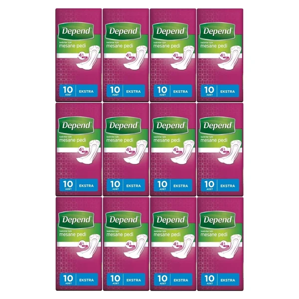 Depend Ekstra 10'lu 12 Paket Mesane Pedi - Görsel 4