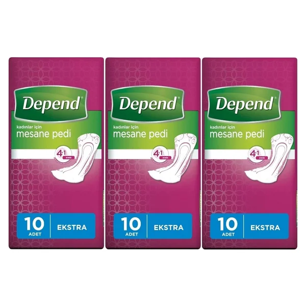 Depend Mesane Pedi Kadın Ekstra 10 Lu- 3lü Paket - Görsel 5