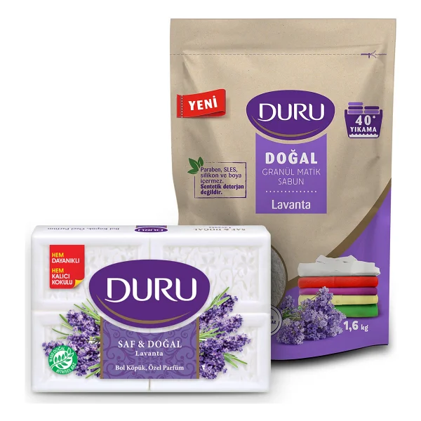 Duru Granül Lavanta 1.6 Kg + 600 Gr Saf Doğal Lavanta Sabun - Görsel 3