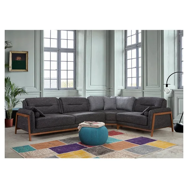 Eymense Paris Mavi Köşe Koltuk Takımı - Görsel 8