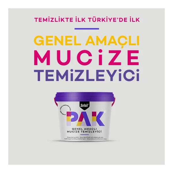 Selsil Pak 500 Gr 6'lı Genel Amaçlı Mucize Temizleyici - Görsel 3