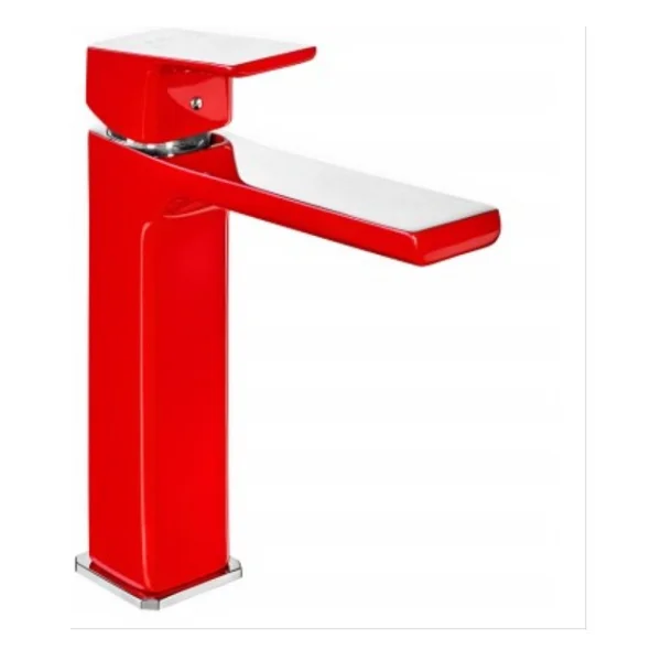 E.C.A. Tiera 103388003 Orta Boy Kırmızı Lavabo Bataryası - Görsel 3