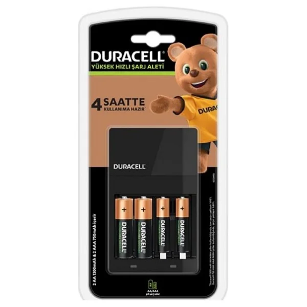 Duracell Cef 14 Pil Şarj Cihazı Şarj Cihazı 10 Adet 750 mAh Aaa Ve 2 Adet 1300 mAh Aa Şarj Edilebilir Piller - Görsel 5