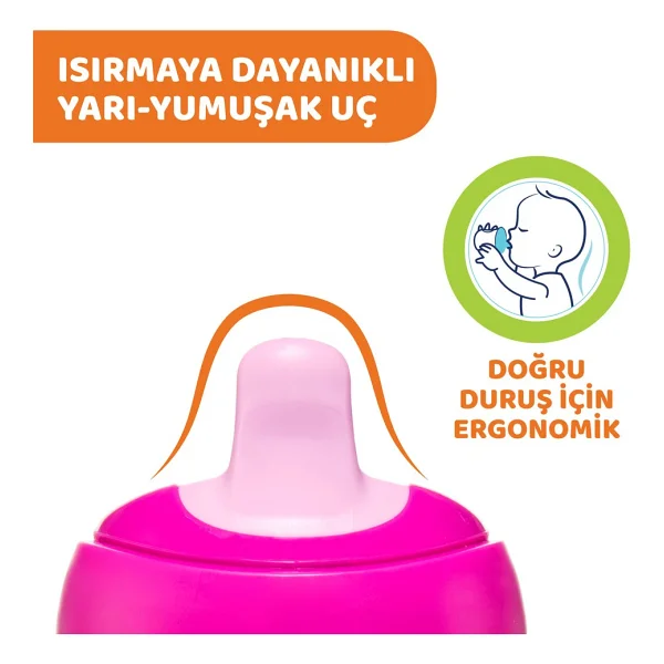 Chicco Yarı Yumuşak Uçlu Training Cup 6 Ay+ 200 Ml - Görsel 9