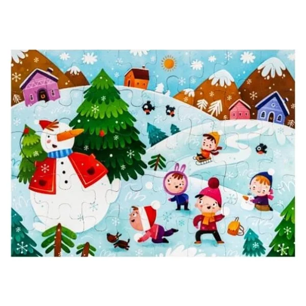 Eolo Yayıncılık Eolo Yaş Kartopu Puzzle Eğitici Tasarım 40 Parça 5-7 Yaş Çocuklar İçin - Görsel 2