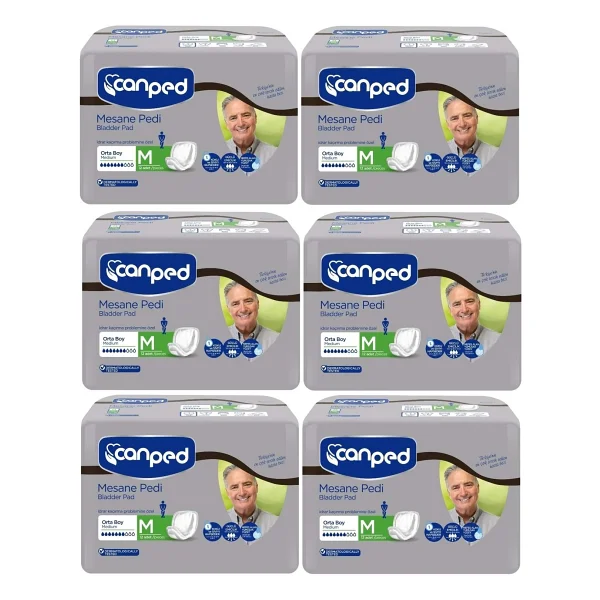 Canped Orta Boy M 12'li 6 Adet Erkek Mesane Pedi - Görsel 3