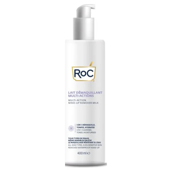 Roc Multi-Action Make-Up Remover Milk 3'ü 1 Arada Makyaj Çıkarma Sütü 400 Ml - Görsel 4