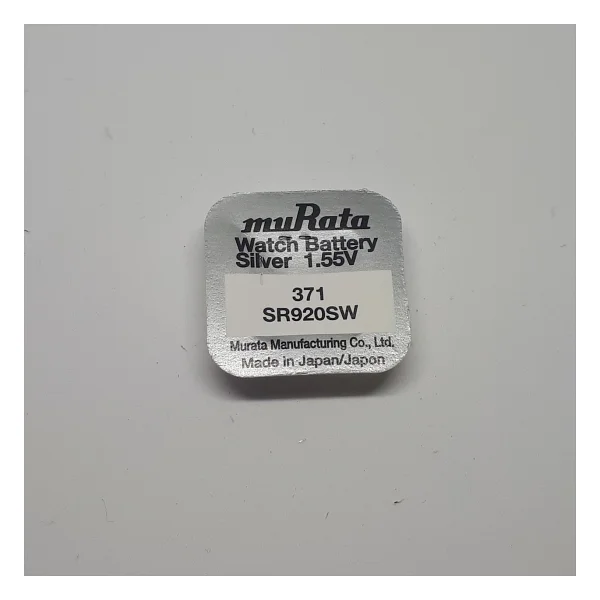 Murata Sony 371 Sr920sw 1,55v Saat Pili - 10 Adet - Görsel 3