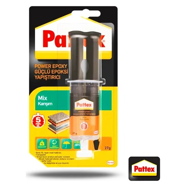 Pattex Power Epoxy Mix Karışım 27 Gr Güçlü Yapıştırıcı - Görsel 2