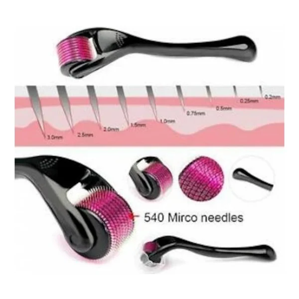 Yayke Derma Roller Saç Çıkarma Tarrağı Cilt Yenileme 540 Iğneli 1,5 Mm - Görsel 3