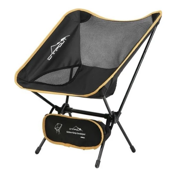 Nurgaz Katlanır Kamp Sandalyesi - Metal Gövde, Dayanıklı Örgü Kumaş, Taşınabilir Ve Ergonomik Tasarım, Fileli Sırt Destekli - Görsel 7