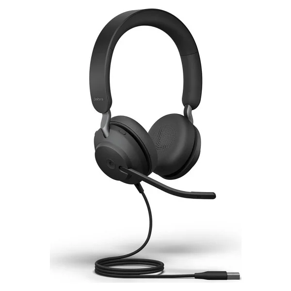 Jabra Evolve2 40 Duo USB Ms Çağrı Merkezi Kulaklığı - Görsel 2